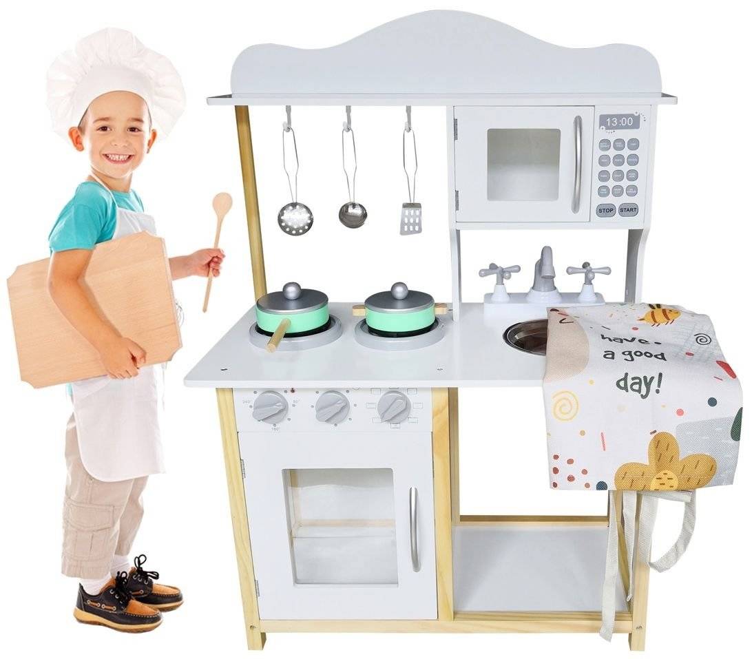 Drewniana Kuchnia MINI-MAXI dla dzieci + Akcesoria