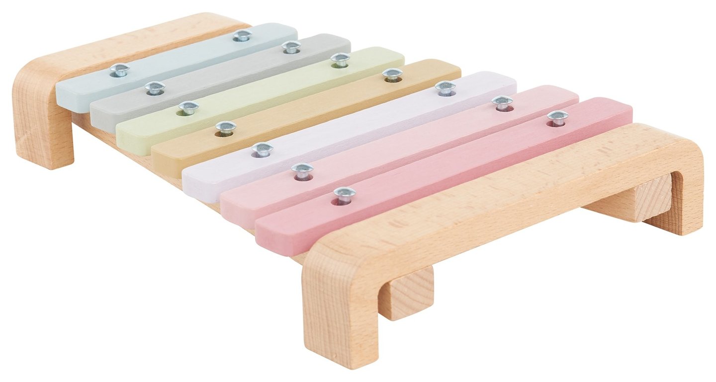 Drewniane cymbałki - ksylofon dla dzieci, kolory tęczy